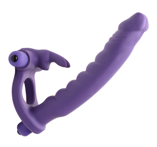 Double Delight Dual Insertion Vibrating Rabbit Cock Ring