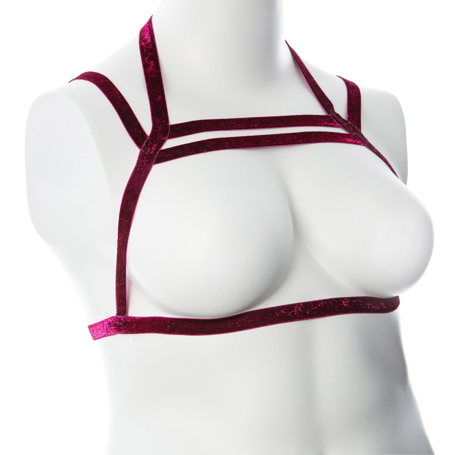 Gender Fluid Sugar Coated Harness - Small/large - Raspberry