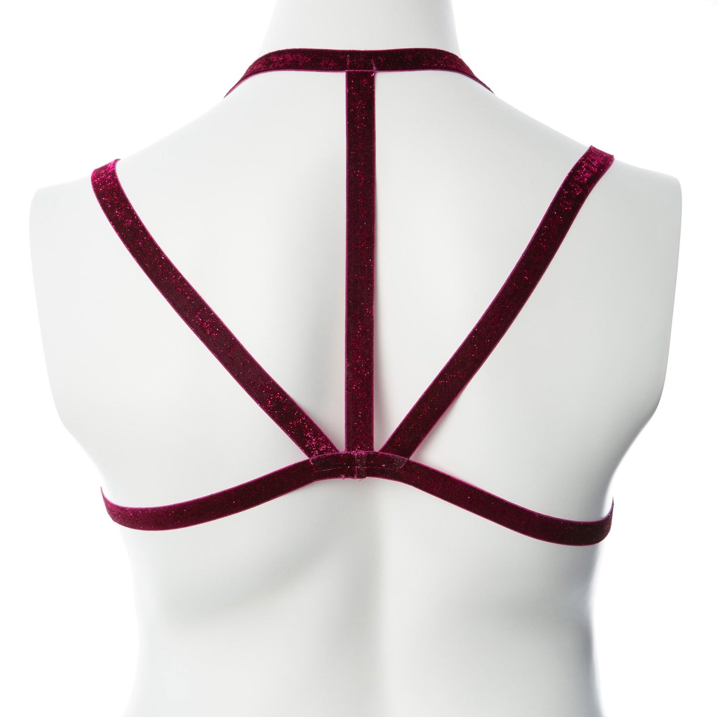 Gender Fluid Sugar Coated Harness - Small/large - Raspberry