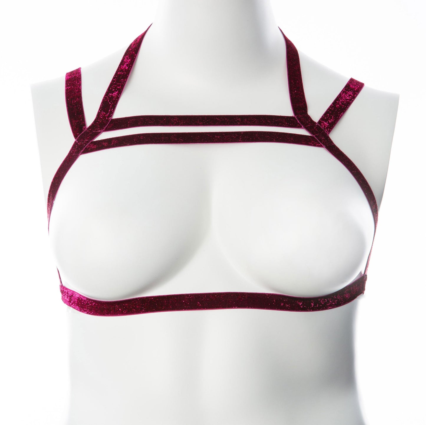 Gender Fluid Sugar Coated Harness - Large/xxlarge - Raspberry