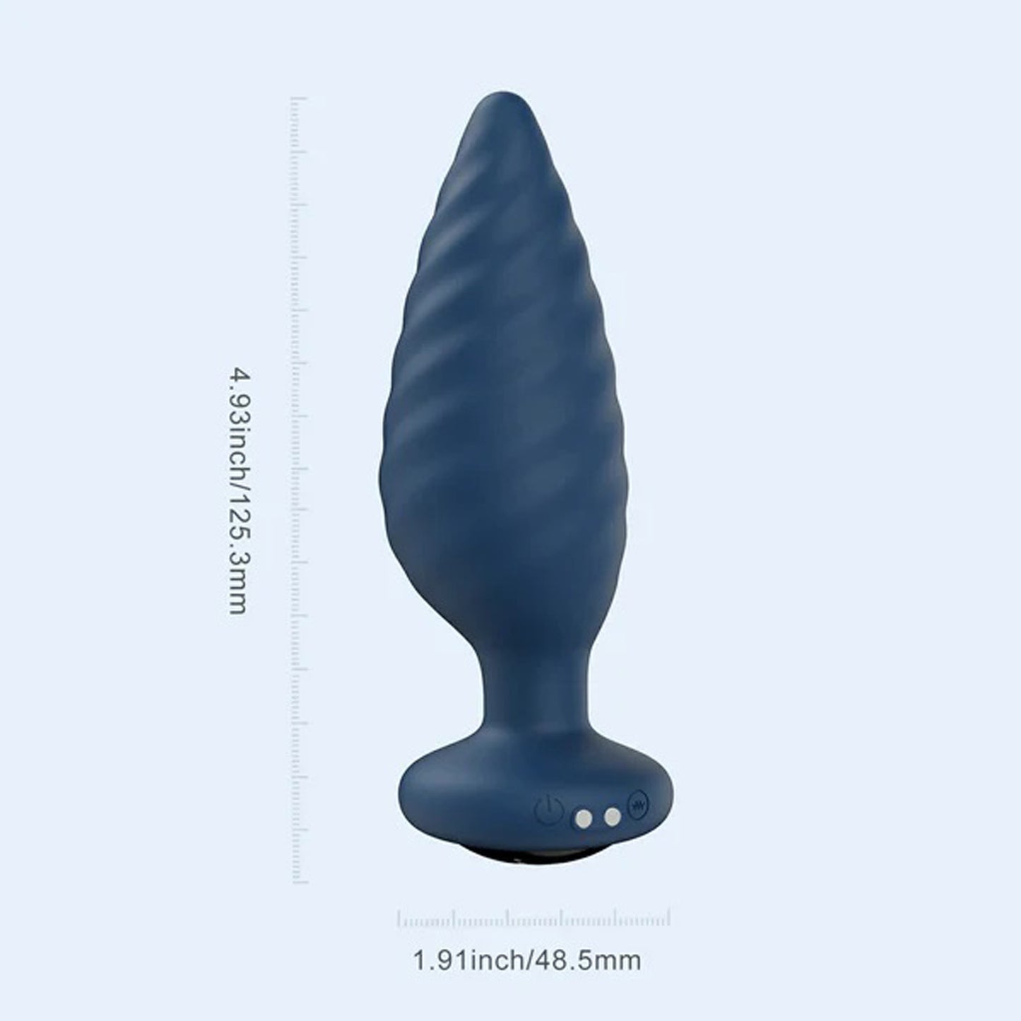 Noah - App Controlled Rotating Butt Plug - Blue