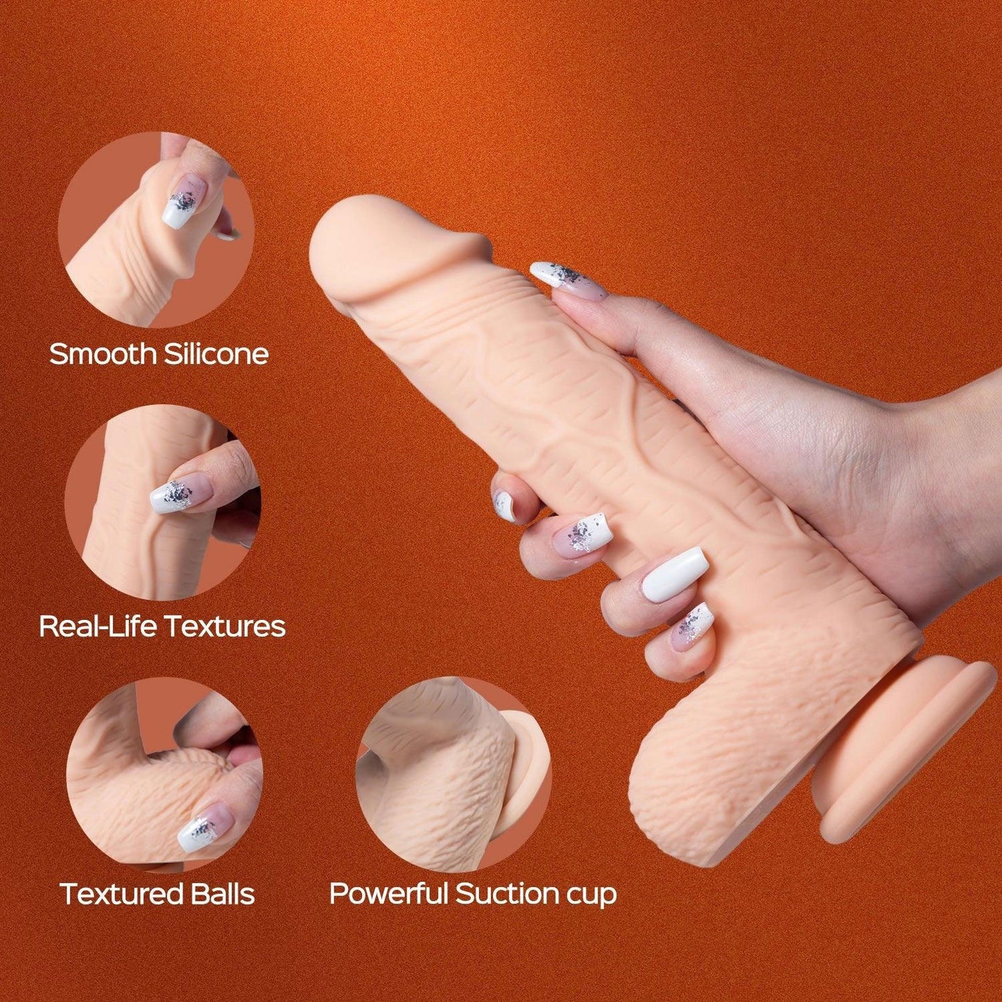 Paxton-App Controlled 7.5" Realistic Thrusting Penetrator Dildo