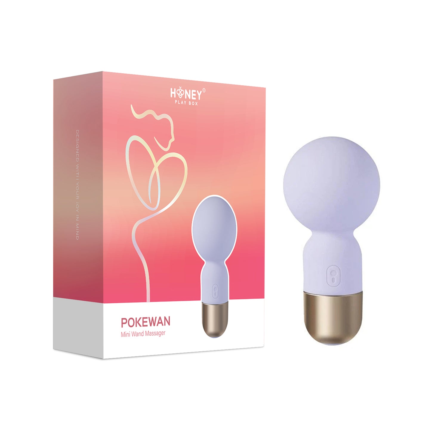 Pokewan Mini Wand Massager - Lavender