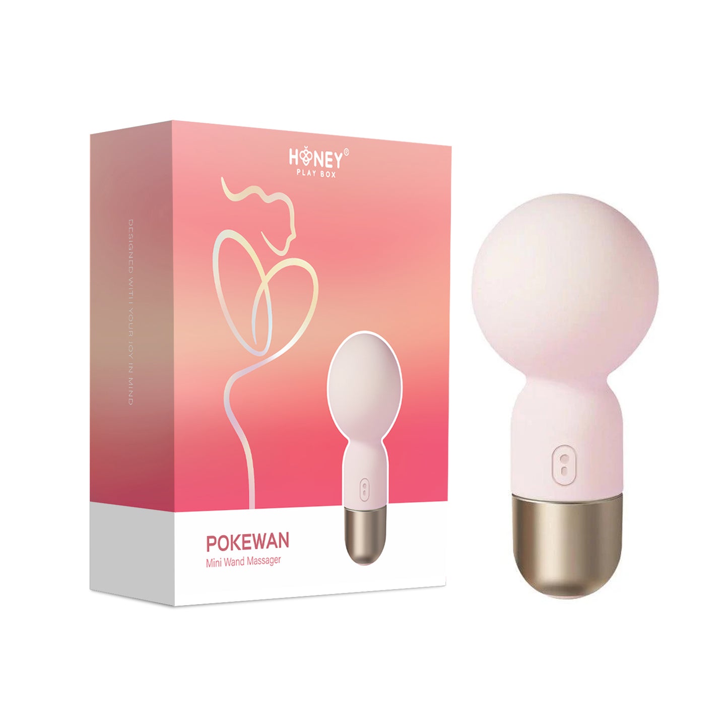 Pokewan Mini Wand Massager - Pink