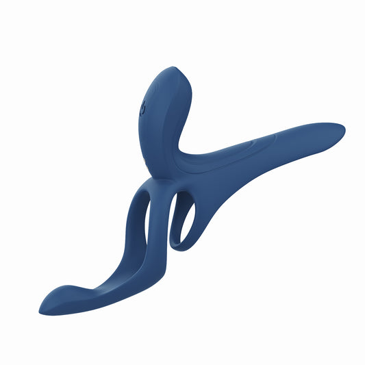 Pleasure Pivot - App Controlled - Couples Vibrator - Navy Blue