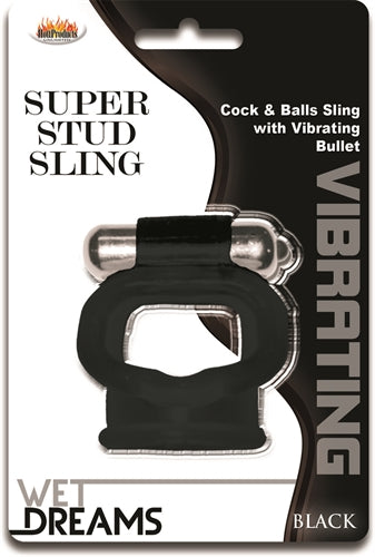 Wet Dreams Super Stud Sling - Black