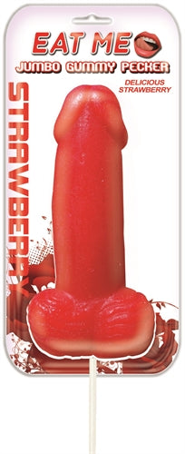 Eat Me Jumbo Gummy Pecker - Strawberry