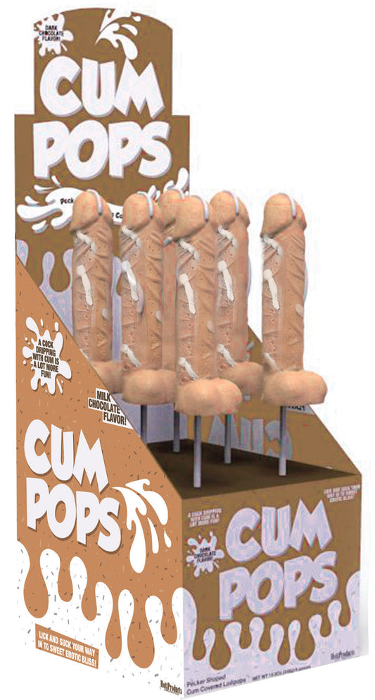 Cum Cock Pops - Milk Chocolate - 6 Piece P.O.P. Display