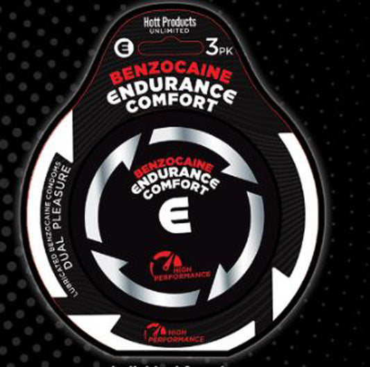 Endurance Comfort - Benzocaine Condoms - 3 Pk