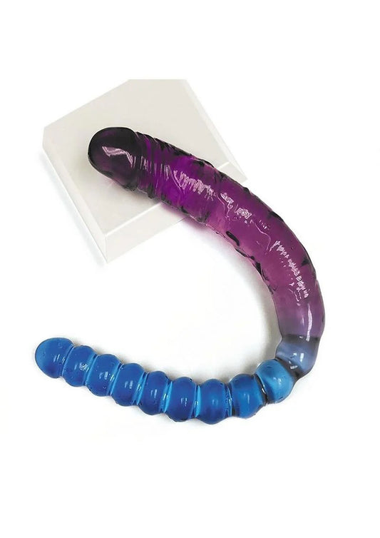 Shade - 17 Inch Double Dong - Violet and Blue