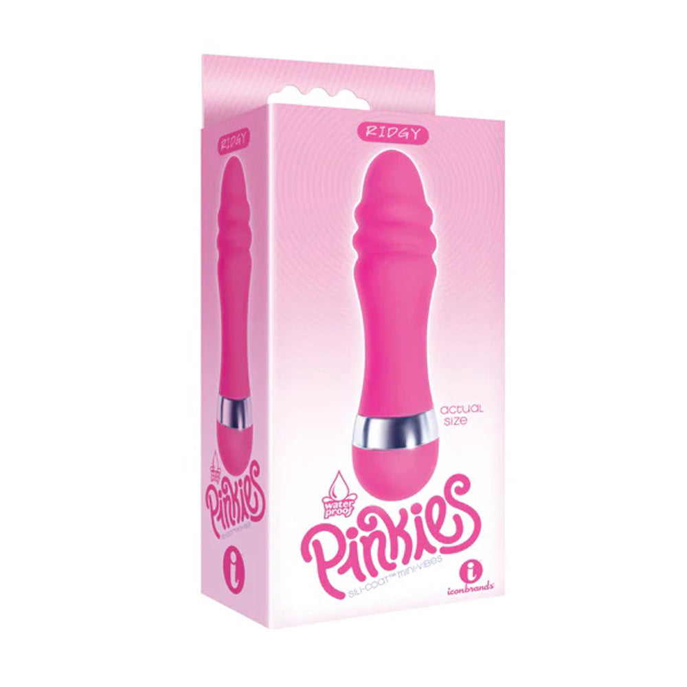 Pinkies Silicoat Mini-Vibe - Ridgy - Pink