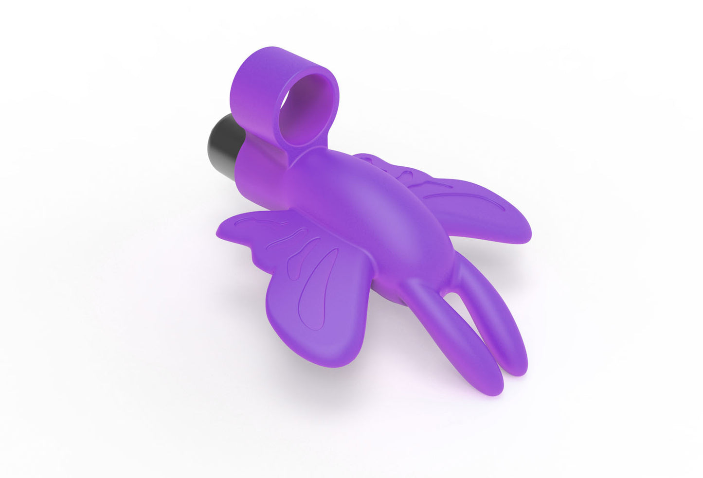 The 9's Flirt Finger Butterfly Finger Vibrator - Purple