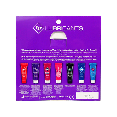 ID Sensual Lubricants 5 Pack Assorted Sampler