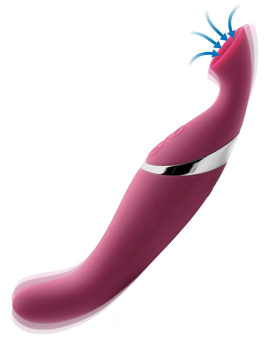 Shegasm Intense 2 in 1 Clit Stimulator - Pink