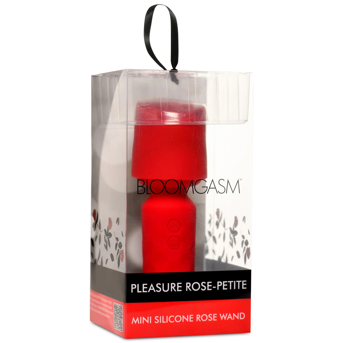 Pleasure Rose-Petite Mini Silicone Rose Wand - Red