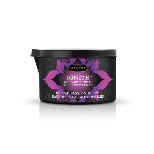 Ignite Massage Candle - Island Passion Berry - 6 Oz.