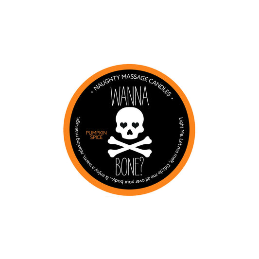 Naughty Massage Candle - Wanna Bone - Pumpkin Spice