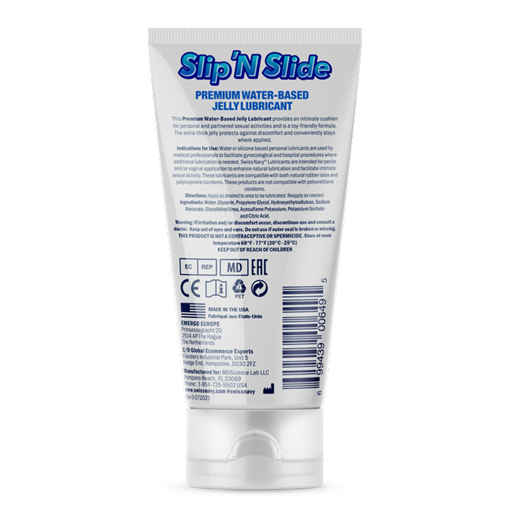 Swiss Navy Slip N Slide - Premium Jelly Lubricant - 5 Fl. Oz.