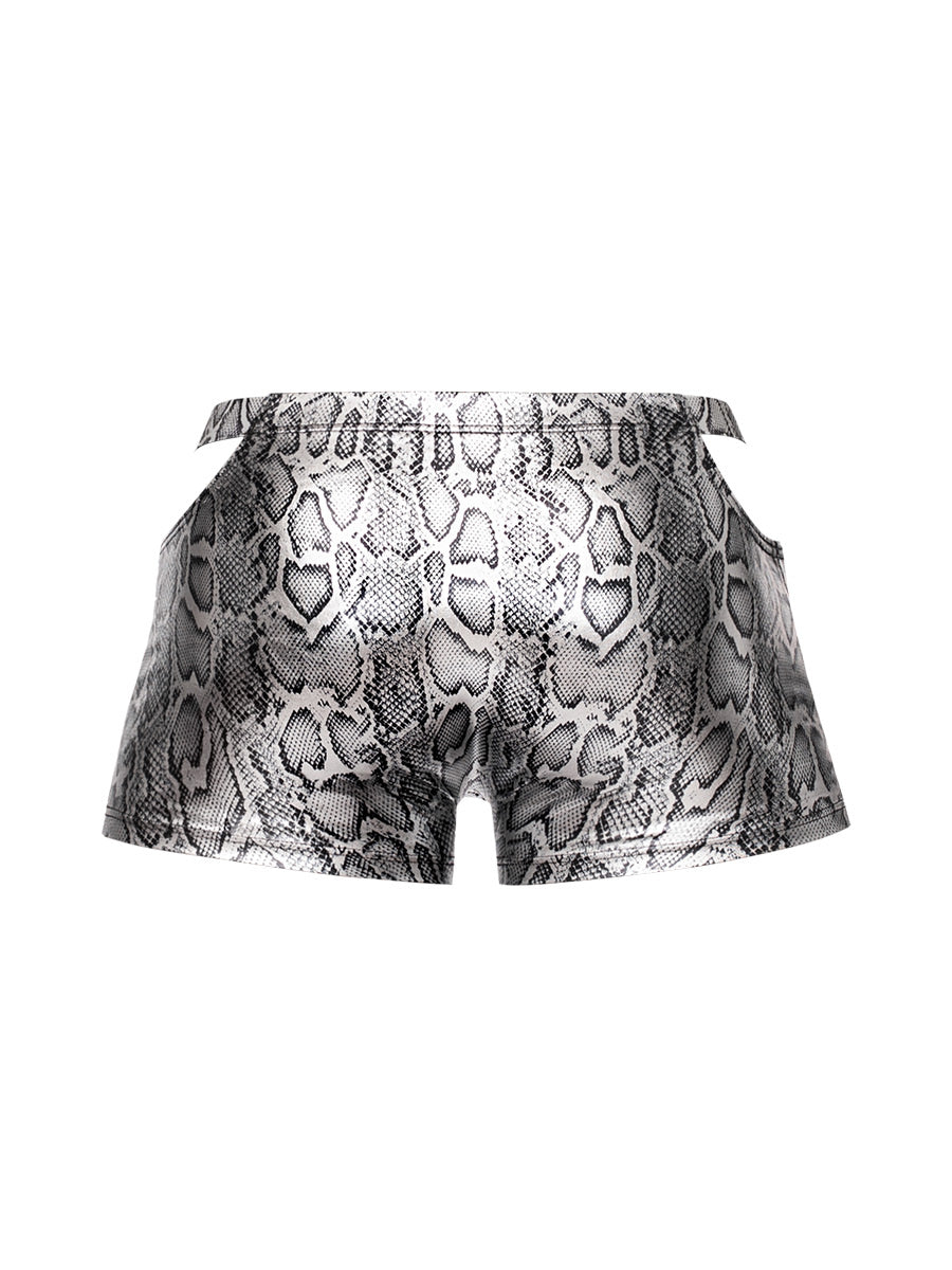 s'naked Pouch Short - Small - Silver/black