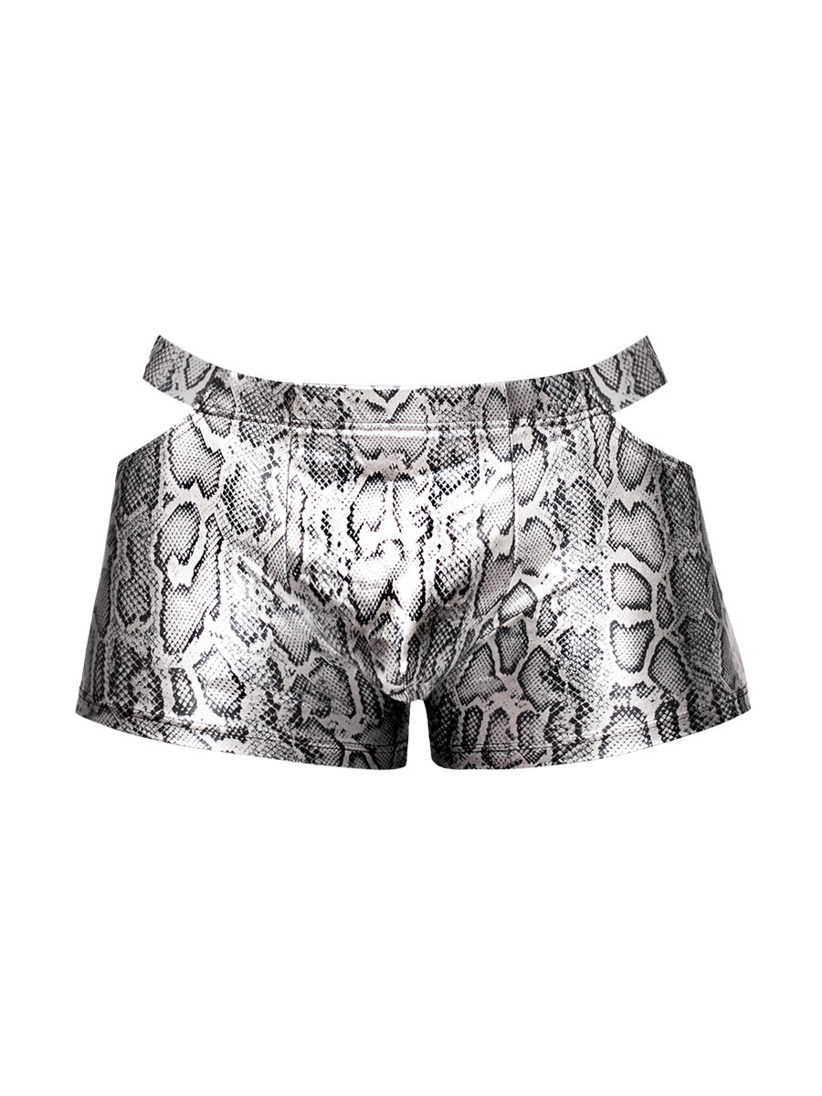 s'naked Pouch Short - X-Large - Silver/black