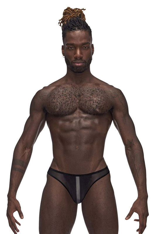 Landing Strip Bikini Brief - XL - Black