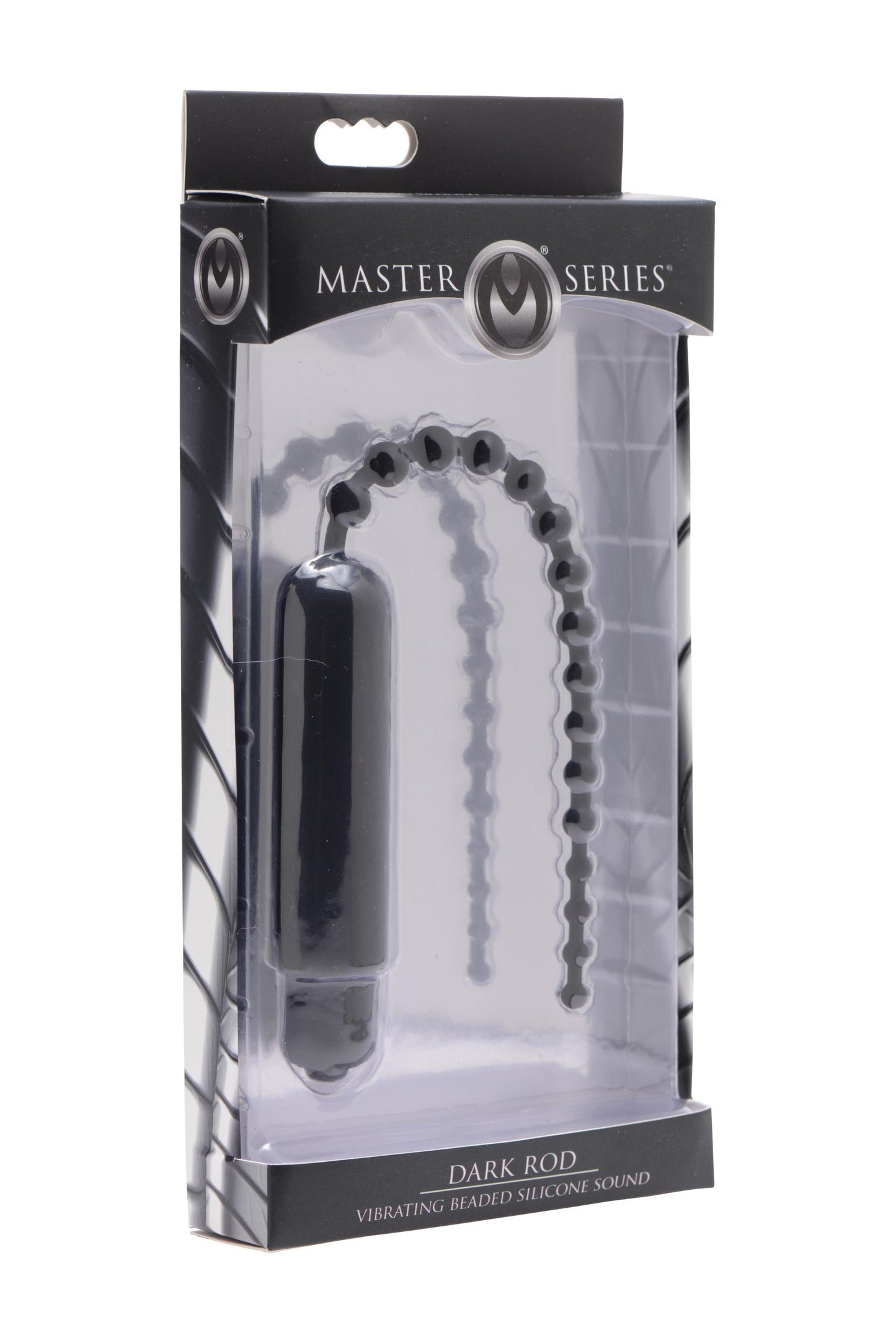 Dark Rod Vibrating Beaded Silicone Sound