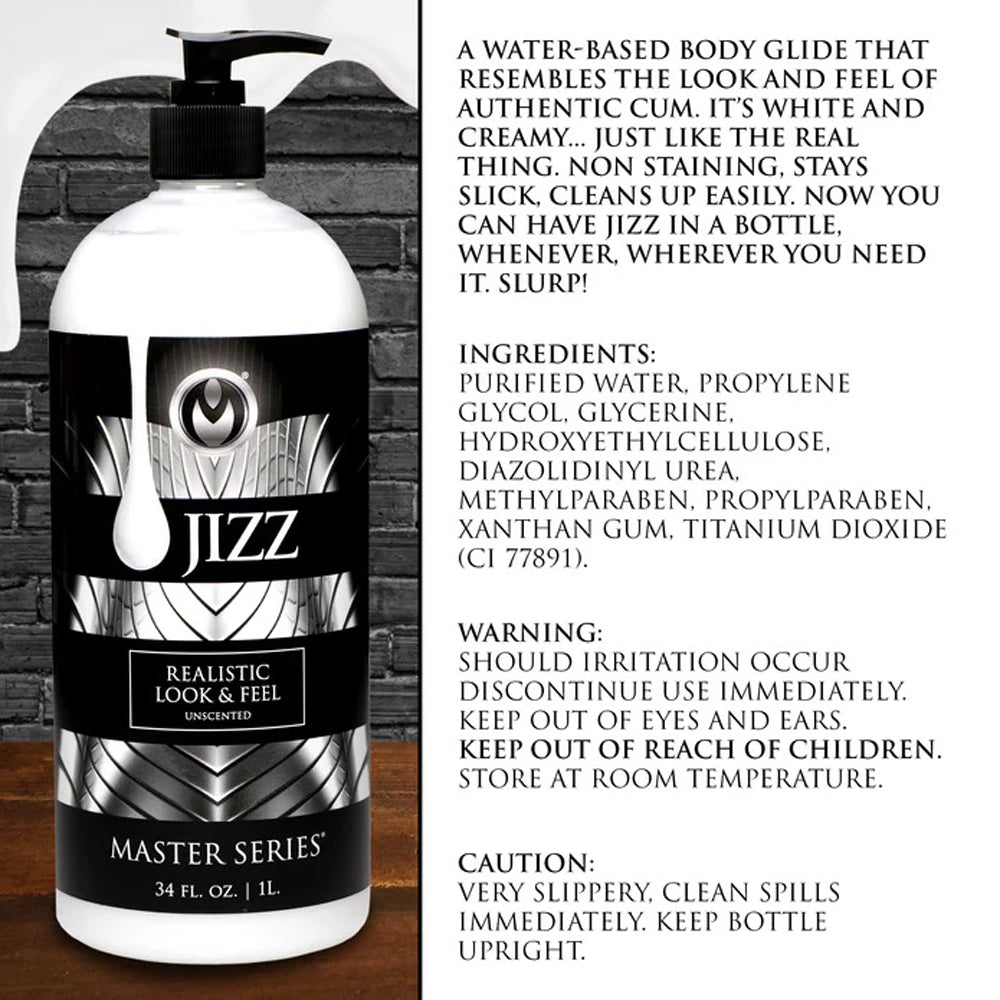 Jizz Unscented Water-Based Lube - 34oz