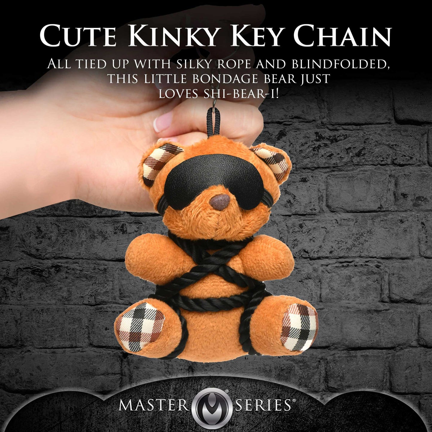 Rope Teddy Bear Keychain