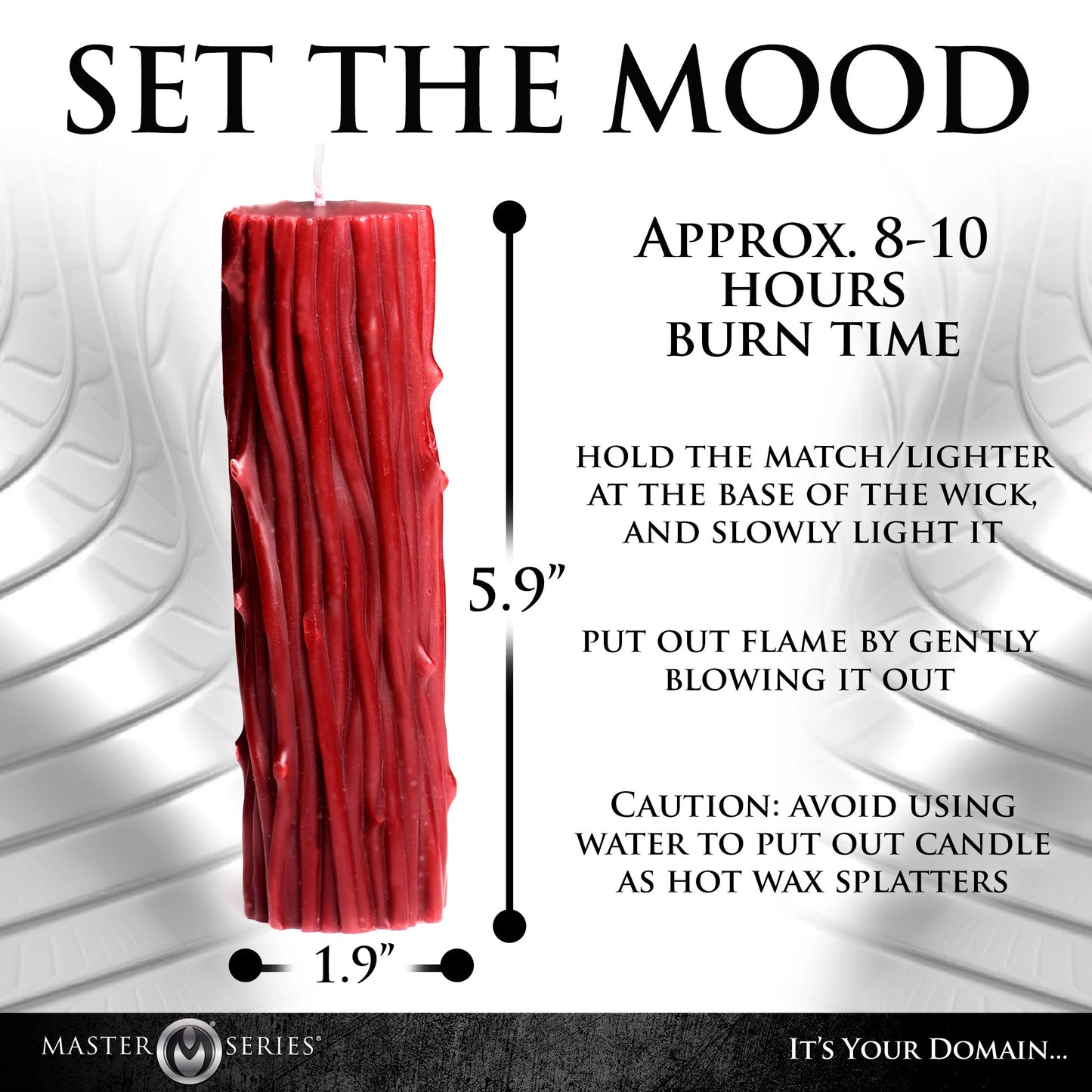 Thorn Drip Candle - Red