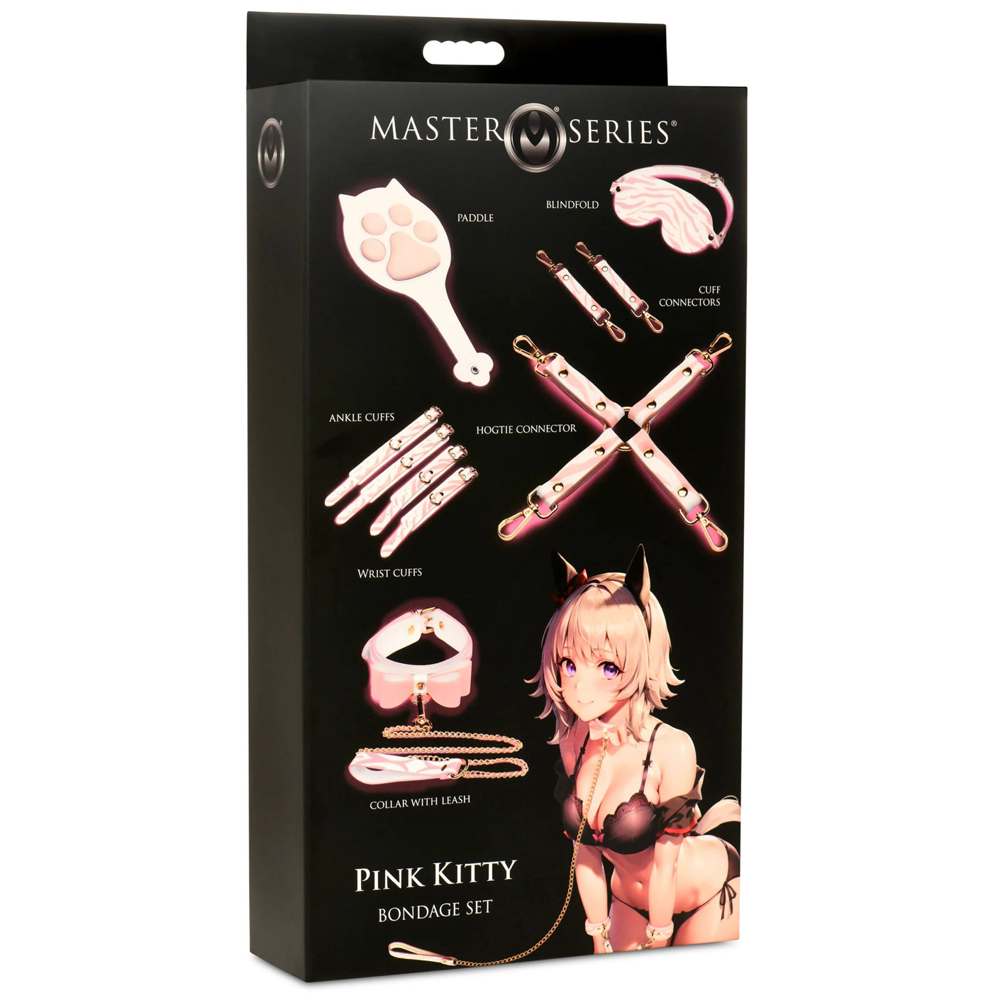 Pink Kitty Bondage Set - White/pink