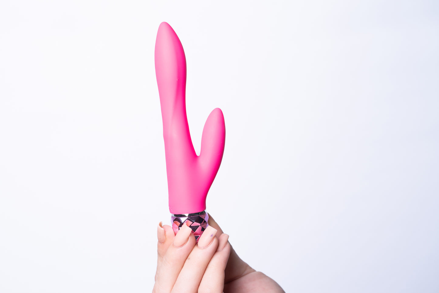 Victoria Crystal Gem Dual Vibrator - Pink