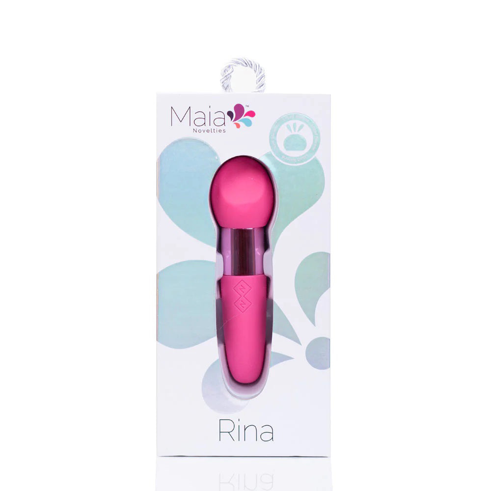 Rina Rechargeable Dual Motor Silicone 15- Function Vibrator - Pink