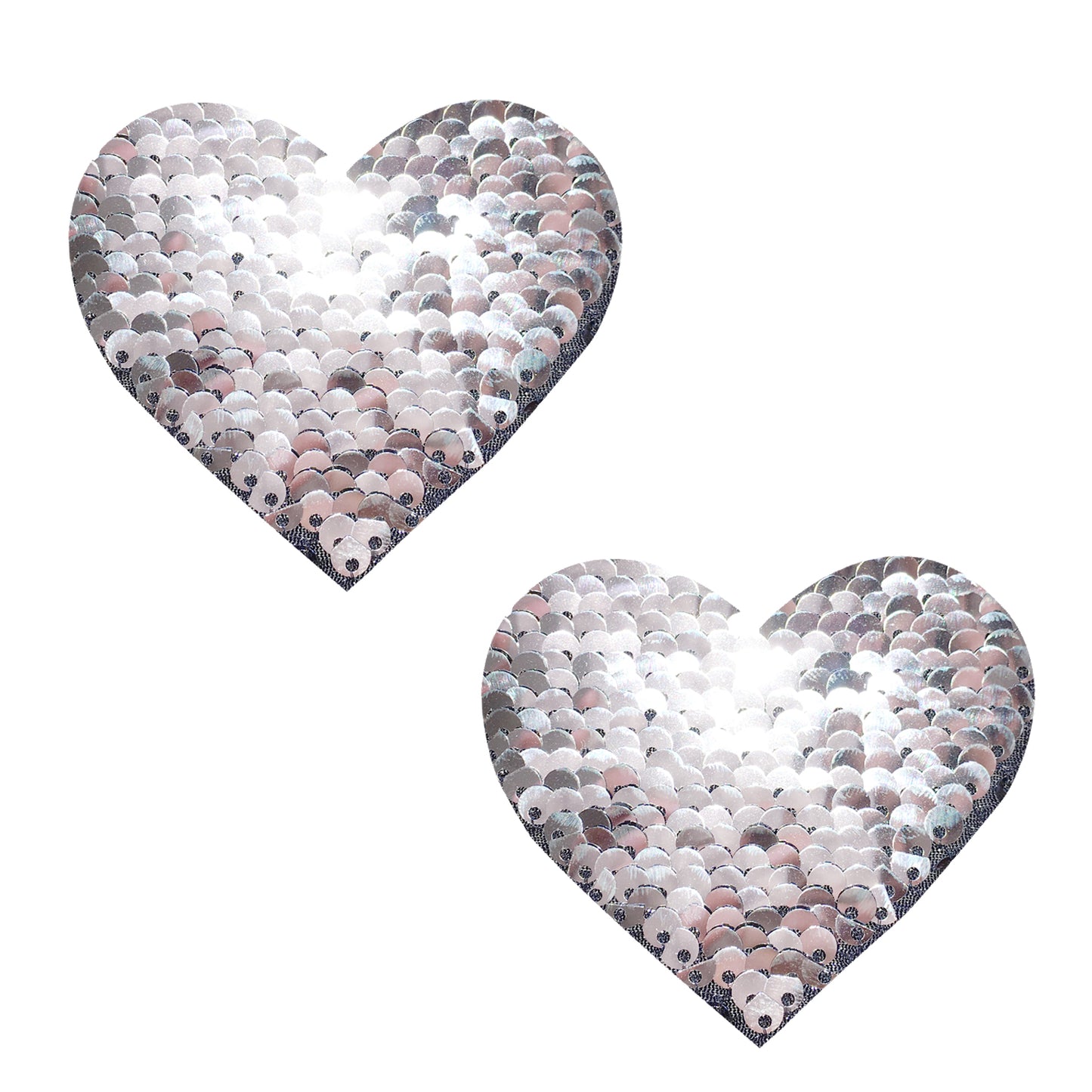 Sequin Medusa Magic Flip Black to Silver I Heart U Nipztix Pasties