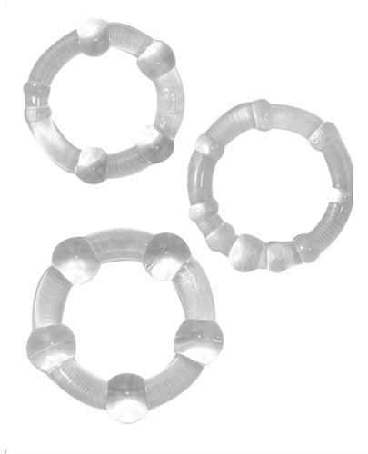 Ram Beaded Cockrings - Clear