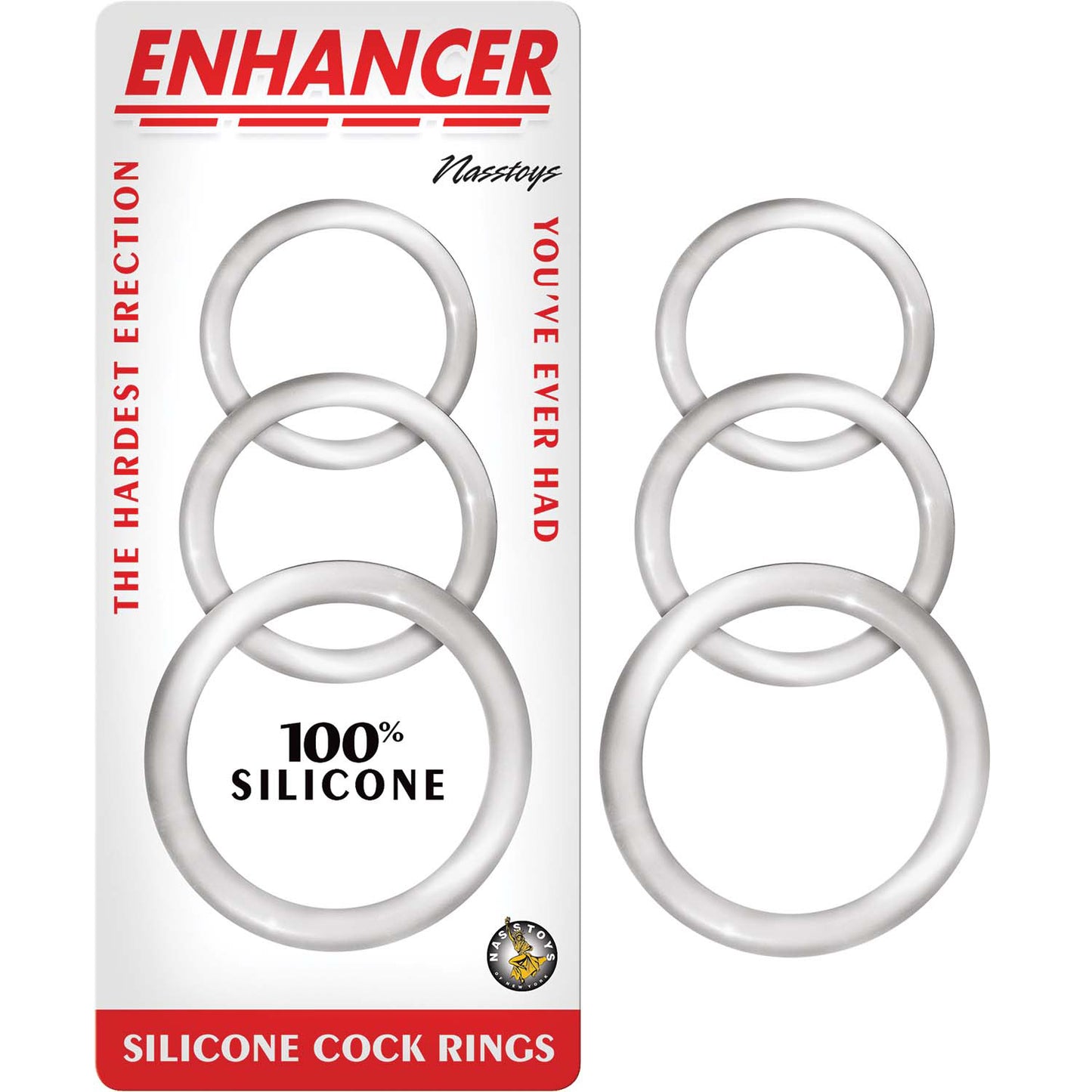 Enhancer Silicone Cockrings - Clear