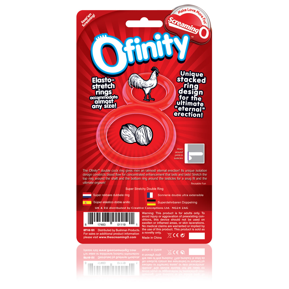 Ofinity Double Ring - Red