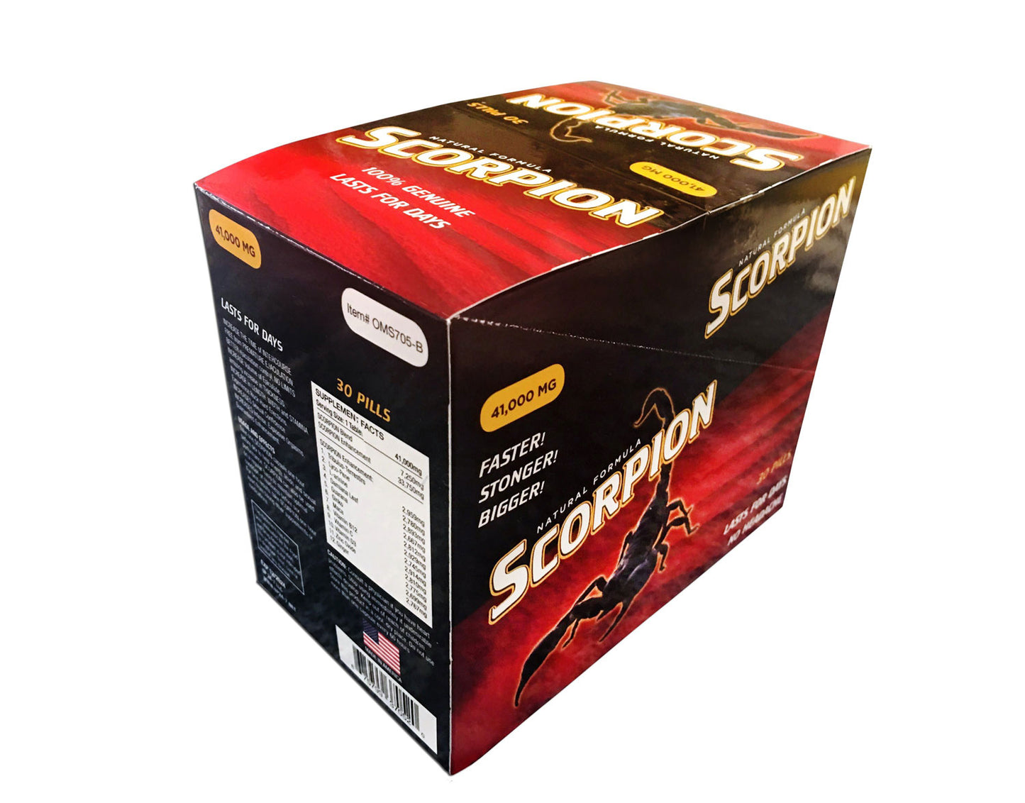 Scorpion Male Enhancement - 30 Count Box