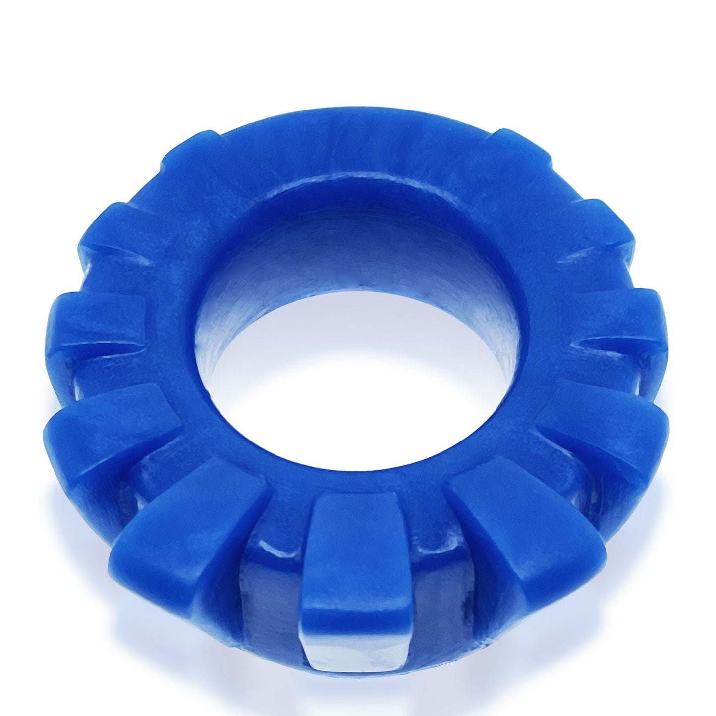 Cock-Lug Lugged Cockring - Marine Blue