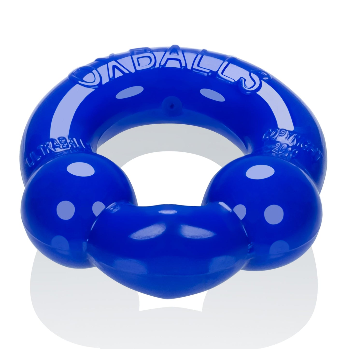 Ultraballs 2- Piece Cockring Set - Black & Police Blue