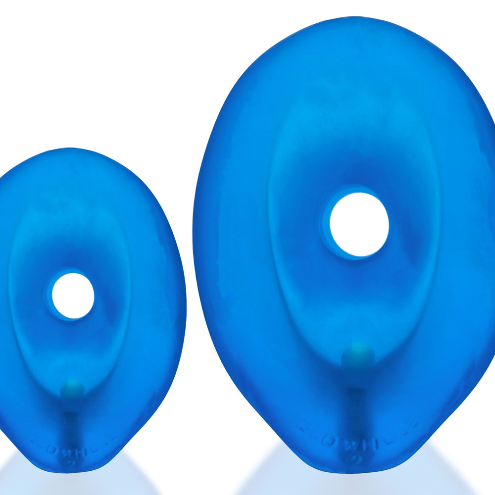 Glow Hole 2 Butt Plug - Large - Blue Morph