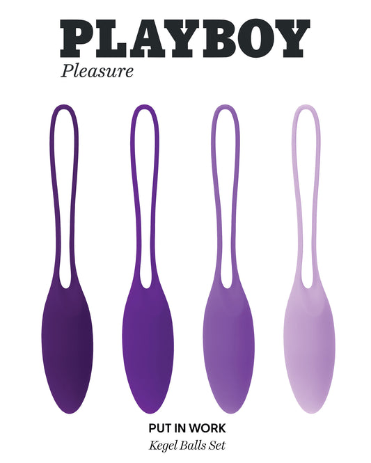 Playboy Pleasure - Put in Work - Kegel Balls Set - Acai Ombre