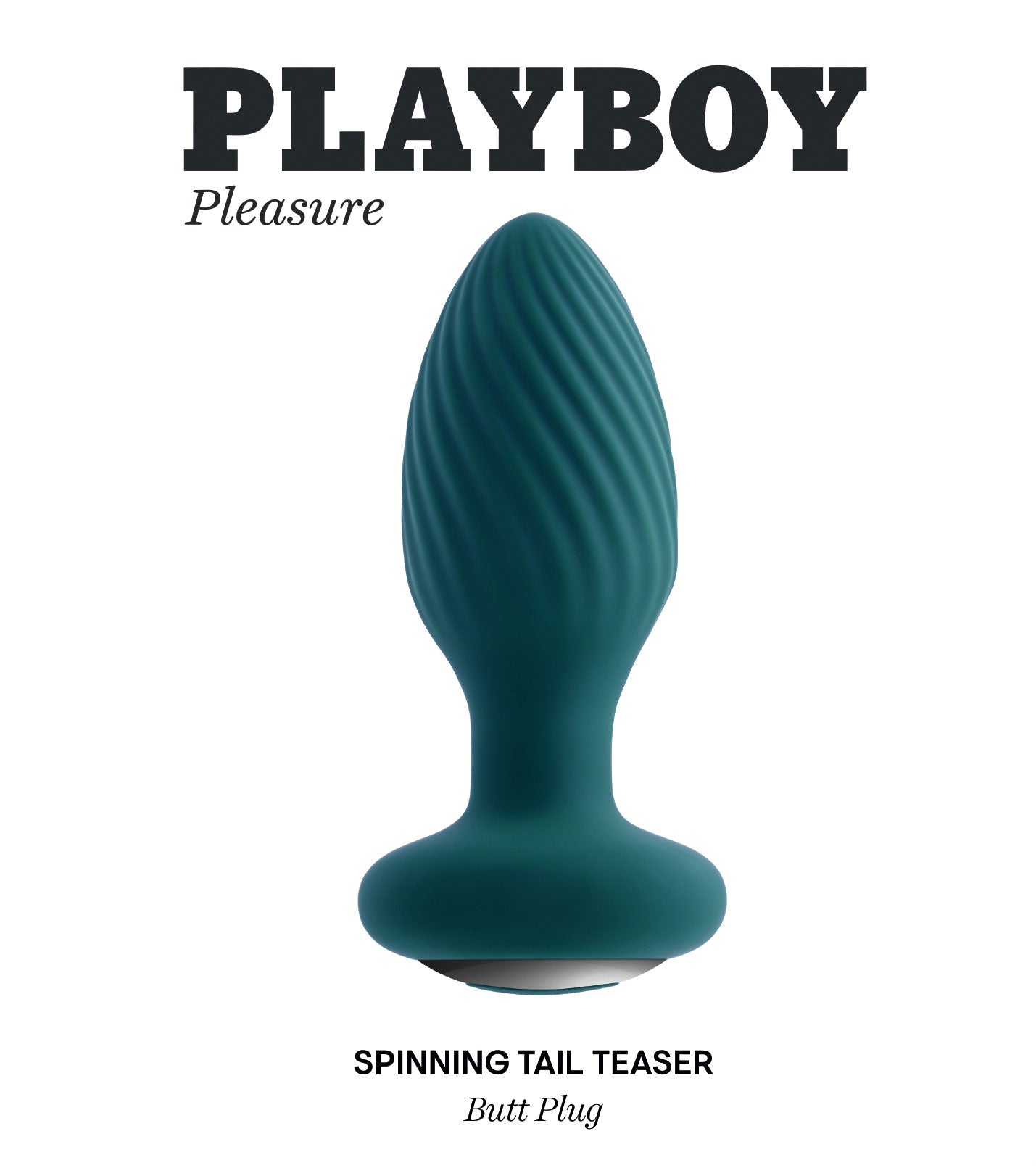 Playboy Pleasure - Spinning Tail Teaser - Butt Plug - Deep Teal