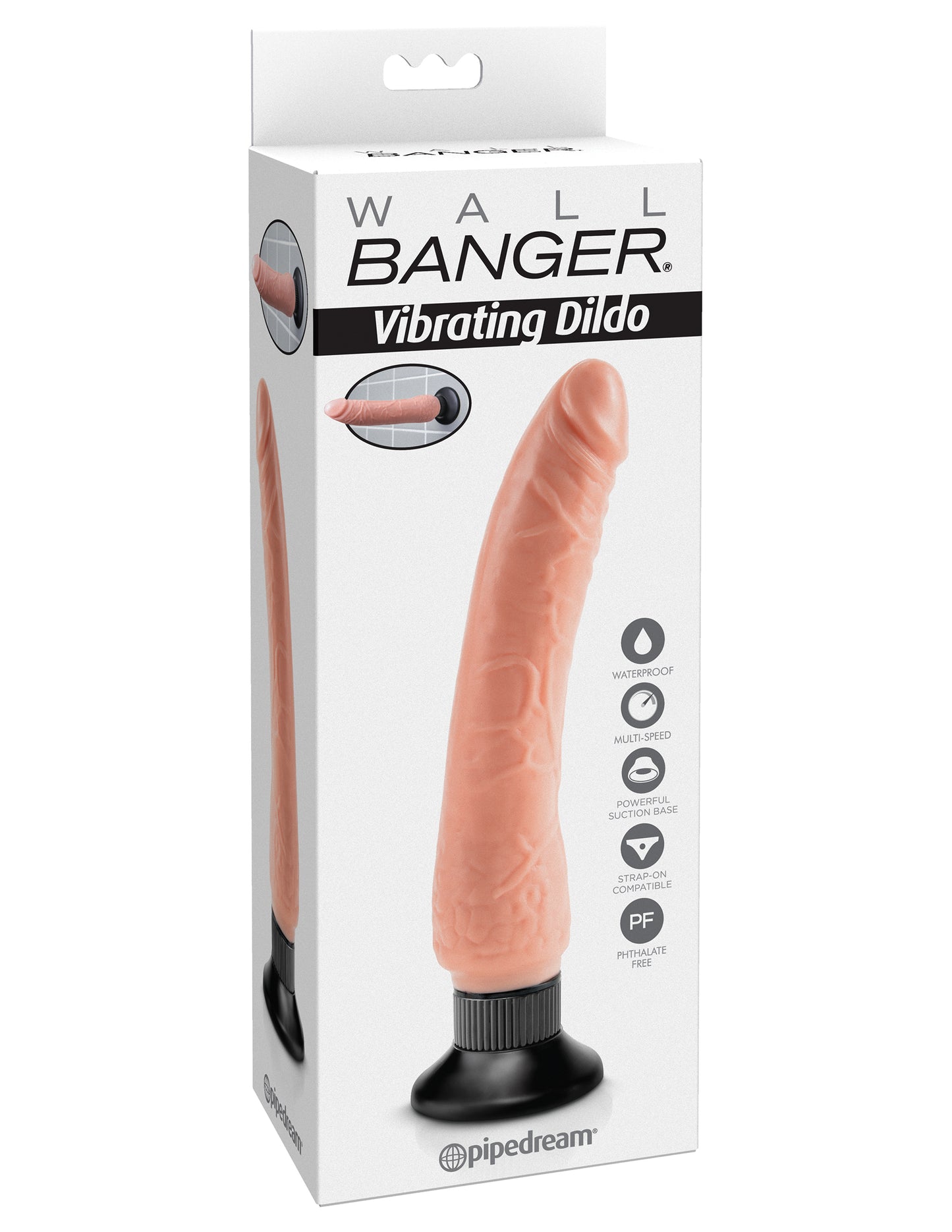 Wall Banger - Vibrating Dildo - Beige