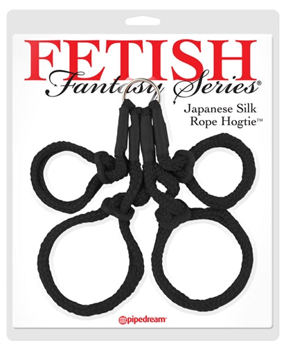 Fetish Fantasy Series Japanese Silk Rope Hogtie - Black