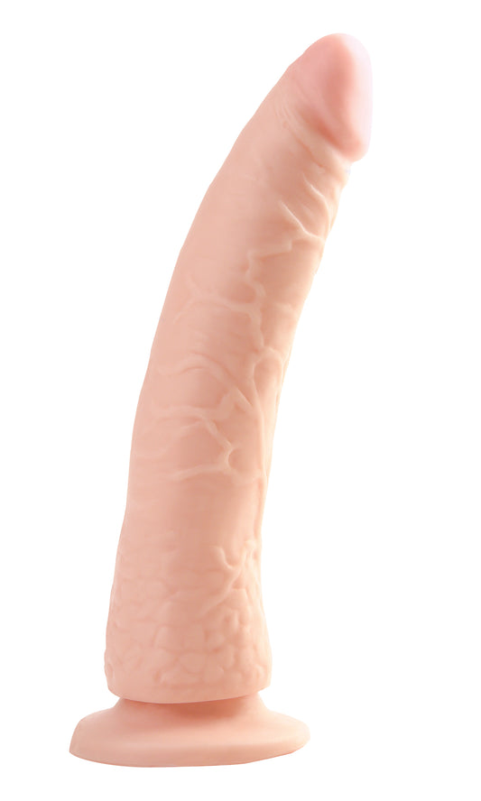 Basix Rubber Works - Slim 7 Inch With Suction Cup - Flesh