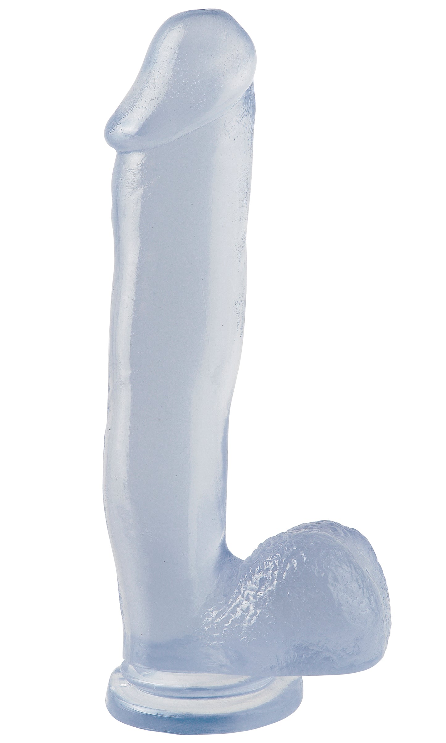 Basix Rubber Works 12 Inch Dong With Suction Cup - Clear