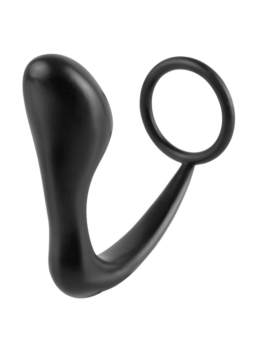 Anal Fantasy Collection Ass Gasm Cockring Plug - Black