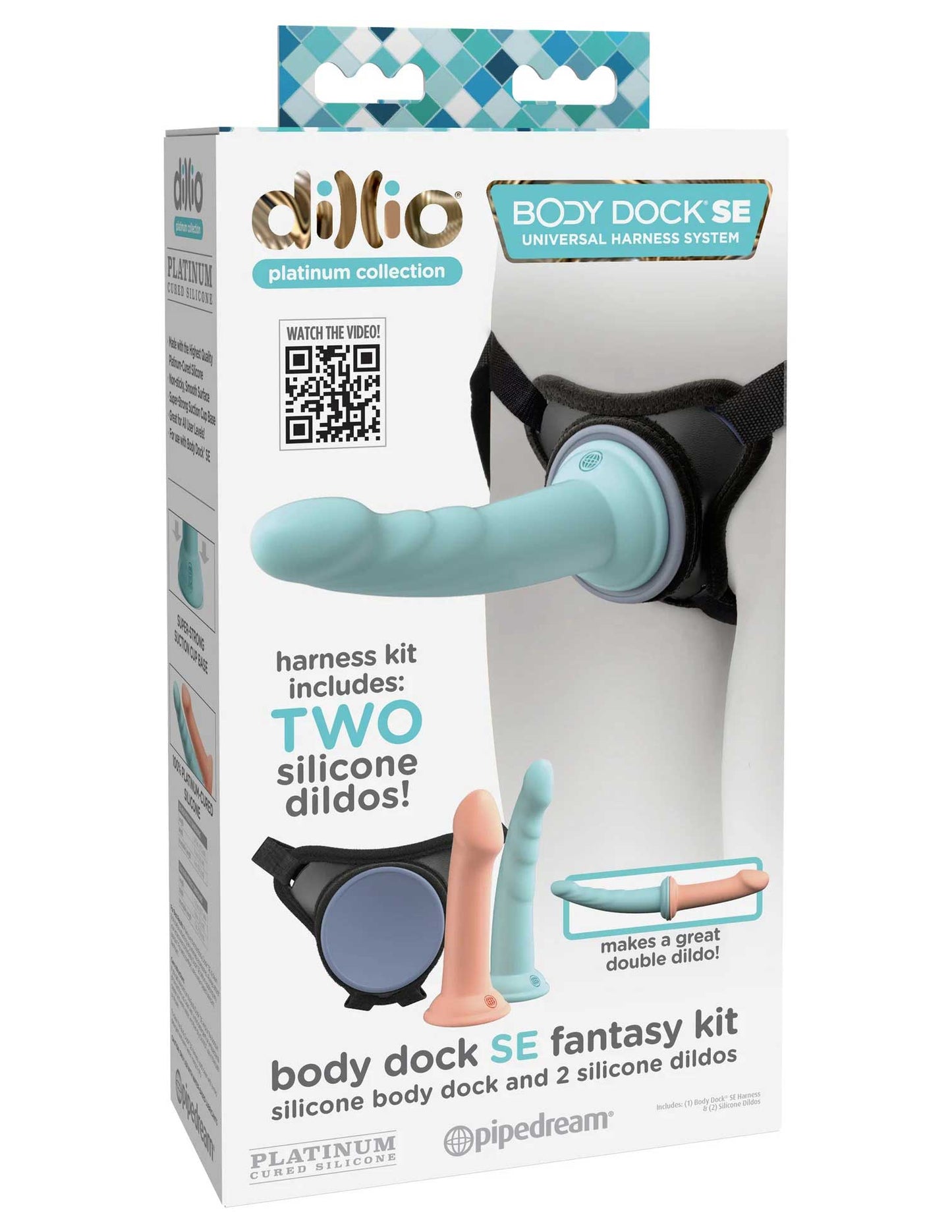 Dillio Platinum Body Dock Se Fantasy Kit - 6 Inch and 7 Inch - Blue and Pink