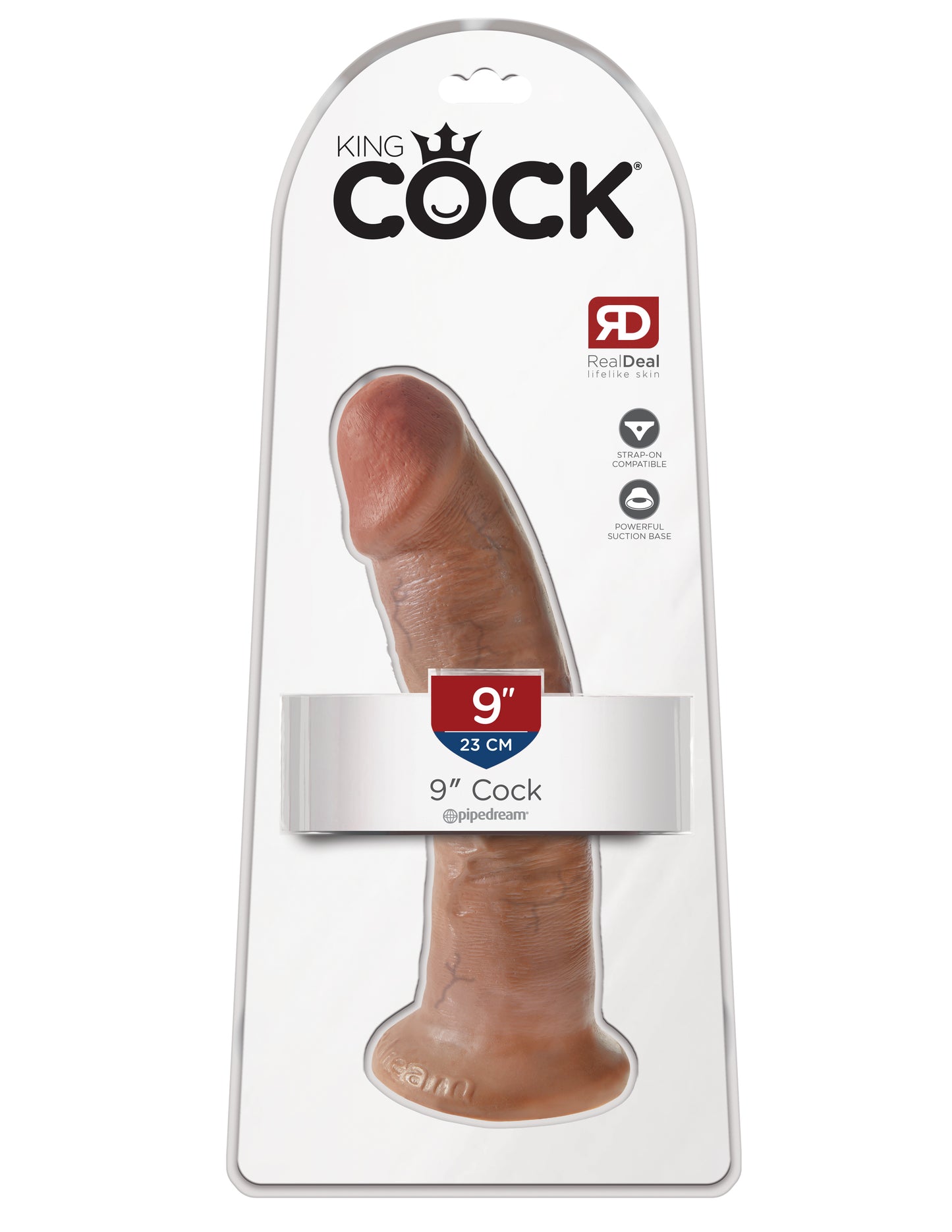 King Cock 9 Inch Cock - Tan