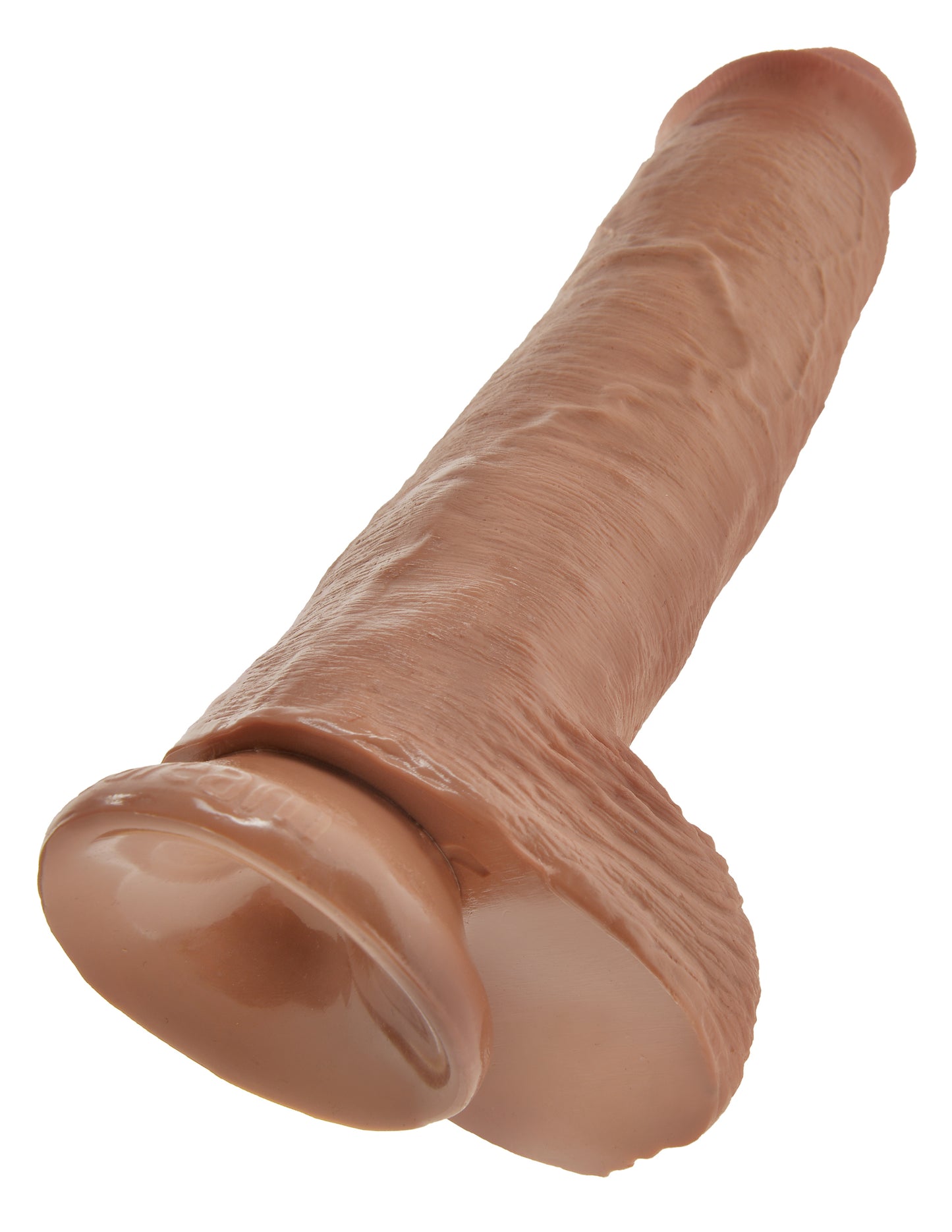 King Cock 11 Inch Cock With Balls - Tan